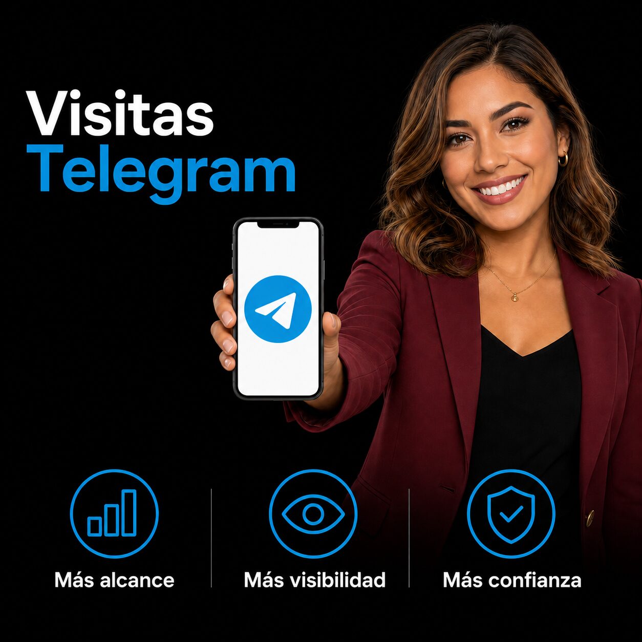 Comprar Visitas para Telegram en Argentina